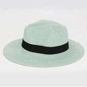 Sombrero Fedora de Paja con Banda en Beige Rosado | HA2112128