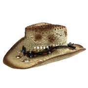 Sombrero Vaquero con Estampado Animal en Gris Plata | HA2204031