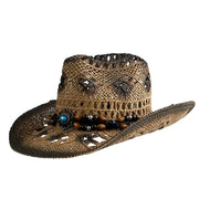 Sombrero Vaquero con Estampado Animal en Gris Plata | HA2204031