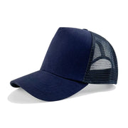Gorra Trucker con Frente Liso en Negro | HA2206067