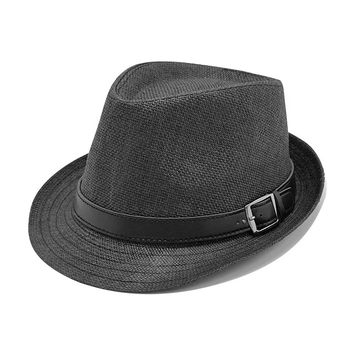 Sombrero Fedora con Hebilla en Gris Carbon | HA2501023