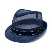 Sombrero Fedora con Banda Decorativa en Azul Marino | HA2501024