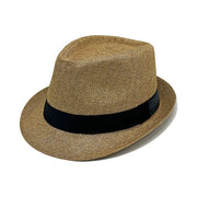 Sombrero Fedora de Paja Texturizado en Marron Oscuro | HA2504094