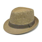 Sombrero Fedora de Paja con Banda en Beige Claro | HA2504272