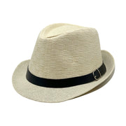 Sombrero Fedora de Paja con Banda y Hebilla | HA26041989