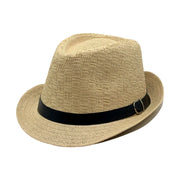 Sombrero Fedora de Paja con Banda y Hebilla | HA26041989