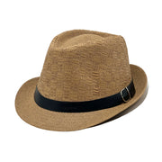 Sombrero Fedora de Paja con Banda y Hebilla | HA26041989