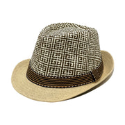 Sombrero Fedora de Paja Tejida con Banda | HA26041991