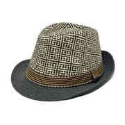 Sombrero Fedora de Paja Tejida con Banda | HA26041991