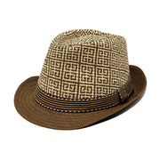 Sombrero Fedora de Paja Tejida con Banda | HA26041991