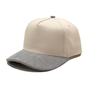Gorra de Béisbol con Visera en Contraste en Beige Negro | HA26052314