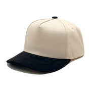Gorra de Béisbol con Visera en Contraste en Beige Negro | HA26052314