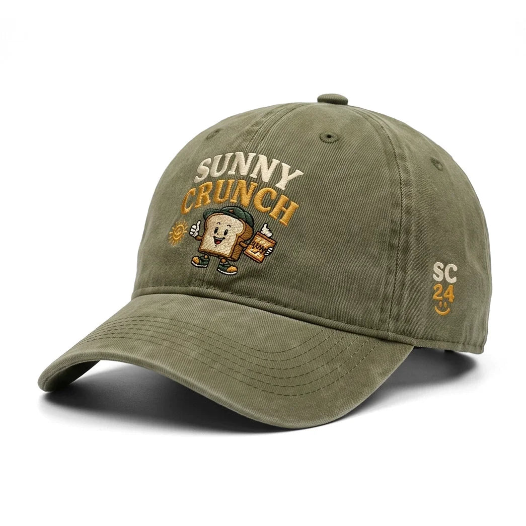 Gorra Dad Cap Vintage Bordada en Verde Oliva | HA26073434